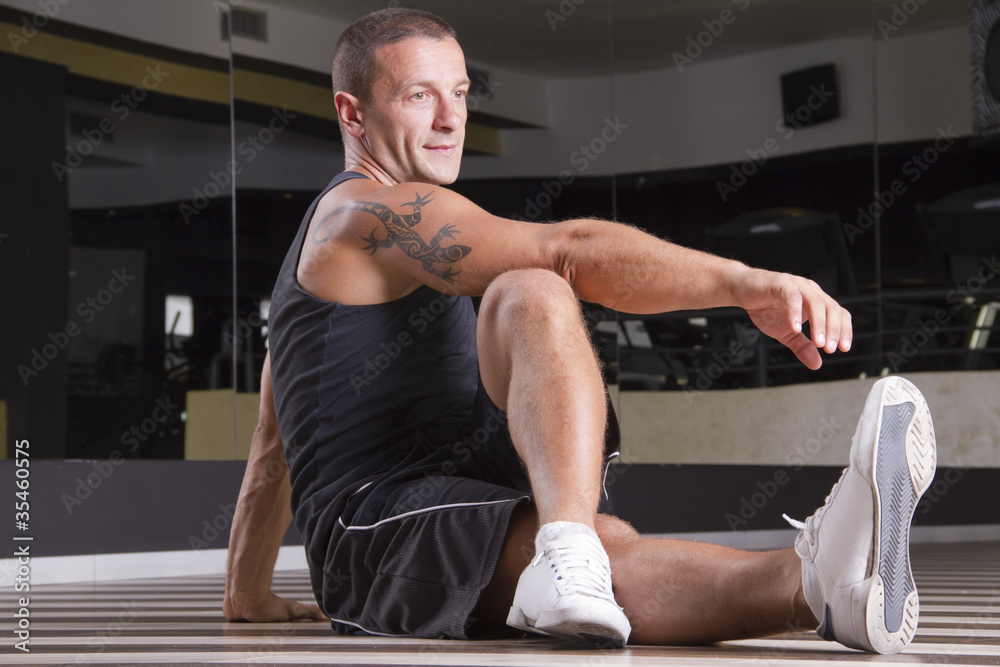 Fototapeta premium Fitness posing