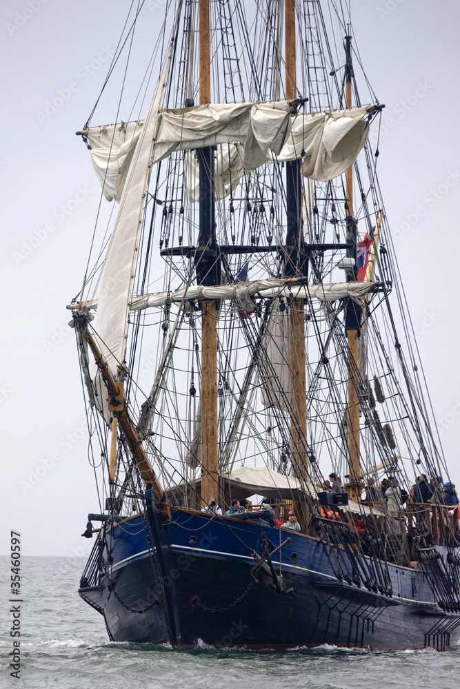 Obraz premium trójmasztowy