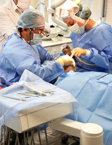 dentist team at work