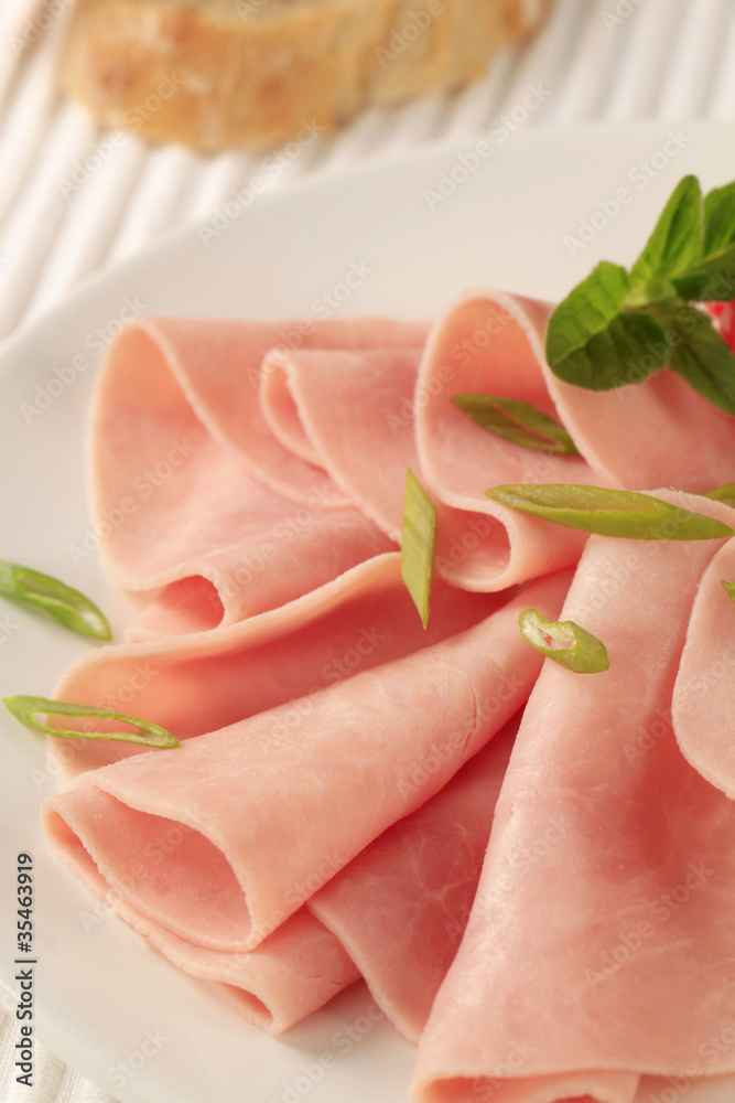 Sliced ham