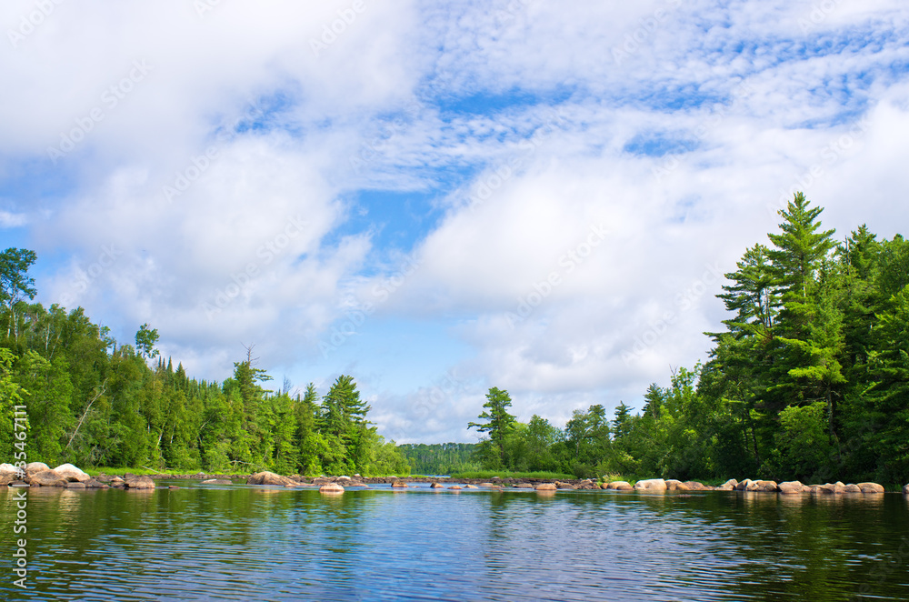 Obraz premium newton lake, bwcaw, minnesota