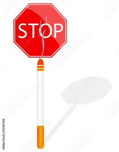 stop smoking sign vector illustration