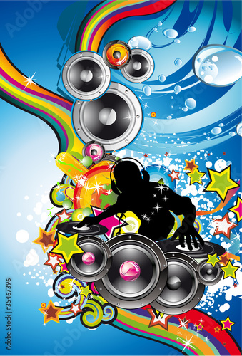 Discoteque Colorful Background