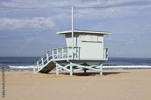 Santa Monica Beach Lifeguard Tower