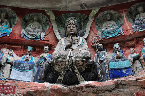 China - UNESCO Tempelgrotte Dazu photo