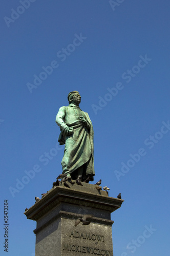 Adam-Mickiewicz-Denkmal - Krakau - Polen