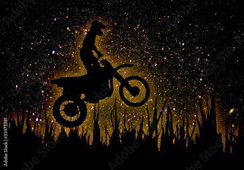 MX Rider silhouette photo