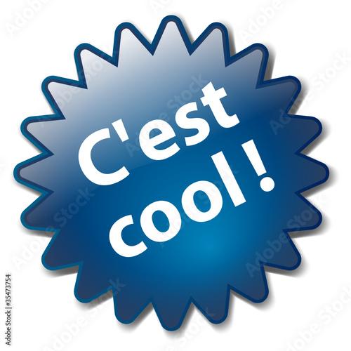 Tampon "C’EST COOL" (super mode branché malin bon plan futé)