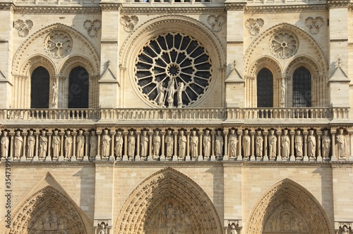 Face de Notre Dame de Paris