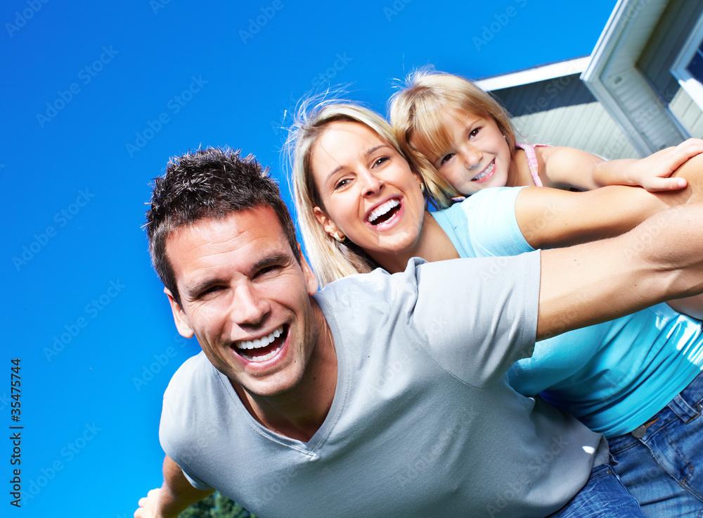 Happy family. Happy family.