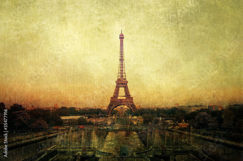Pariser Ansicht im vintage-Look
