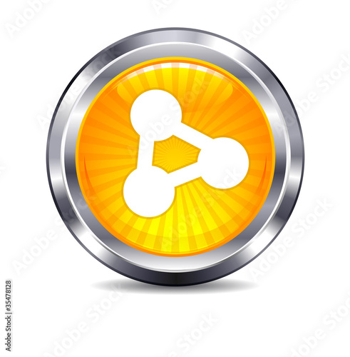 Network computing connection Internet button Icon