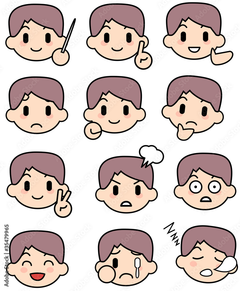 シンプル男＿顔