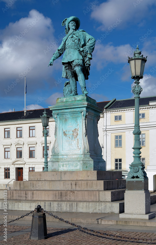 Monument to swedish king Gustav II Adolf in Gothenburg