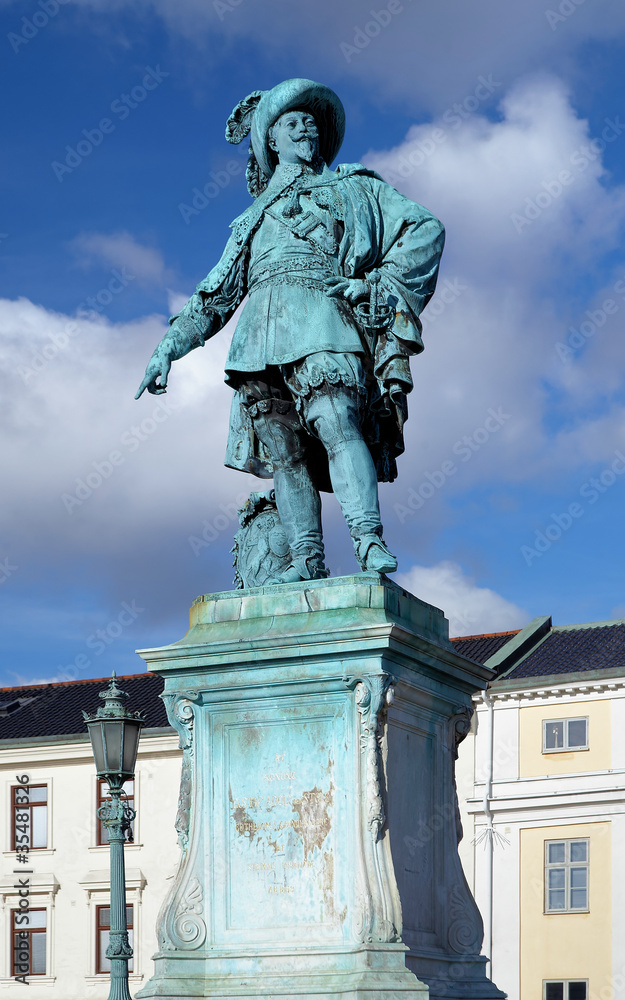 Monument to swedish king Gustav II Adolf in Gothenburg