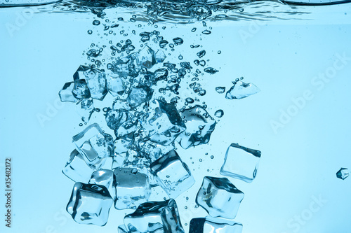 Ice and water