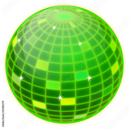 Disco Kugel grün
