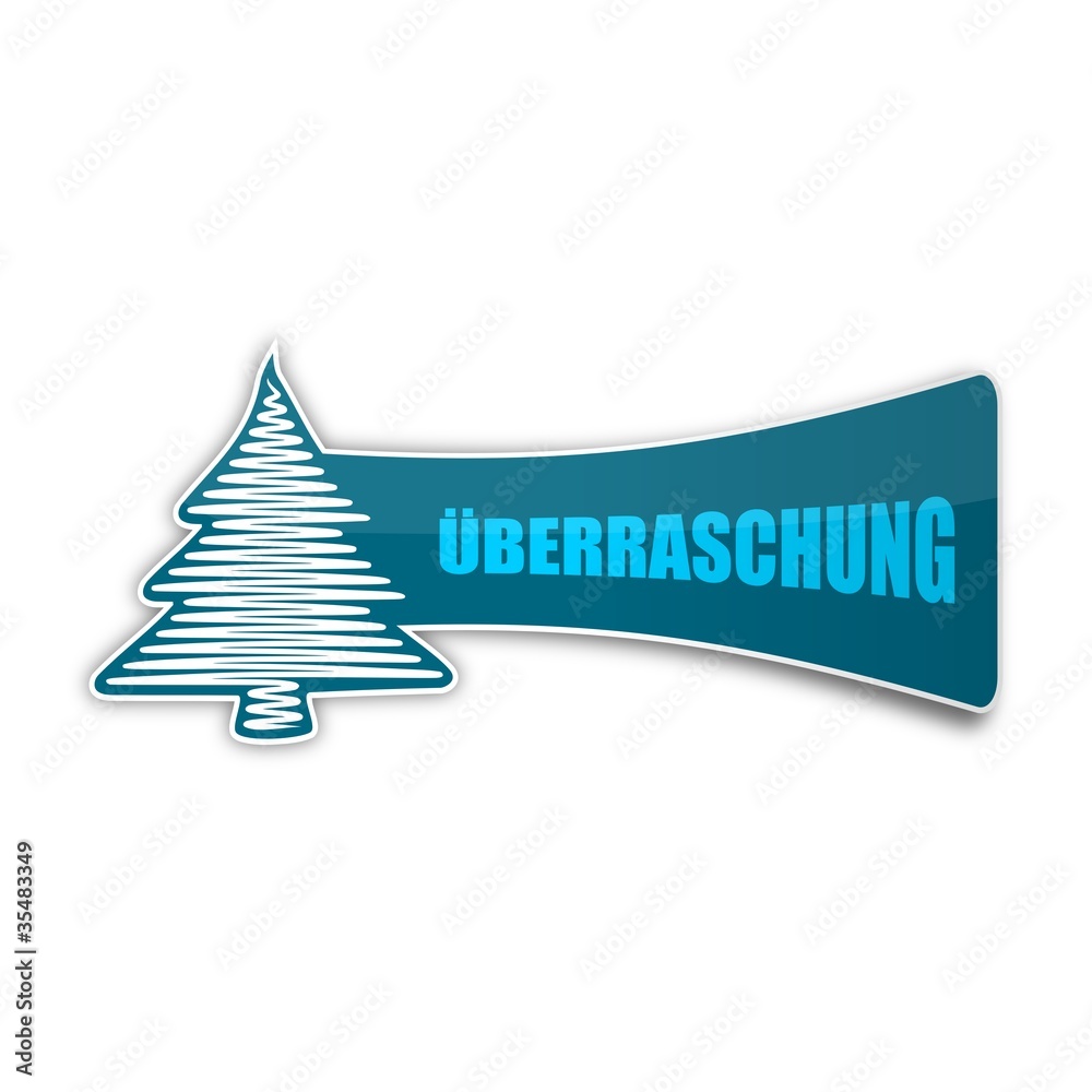 Fototapeta premium sticker weihnachtsbaum überraschung 1