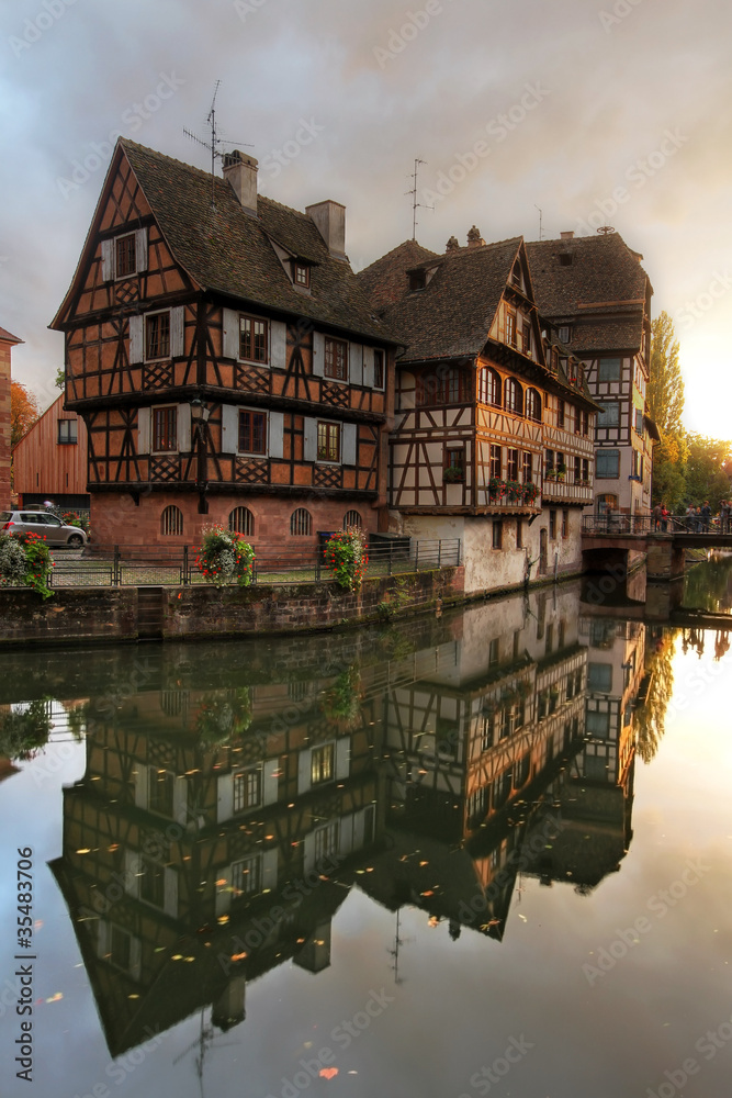 Half-timbered houses in Petite-France, Strasbourg, France