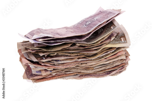 Stack of Chinese Currency