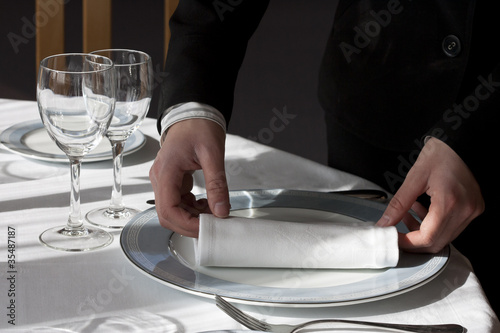 Quadro su tela service au restaurant