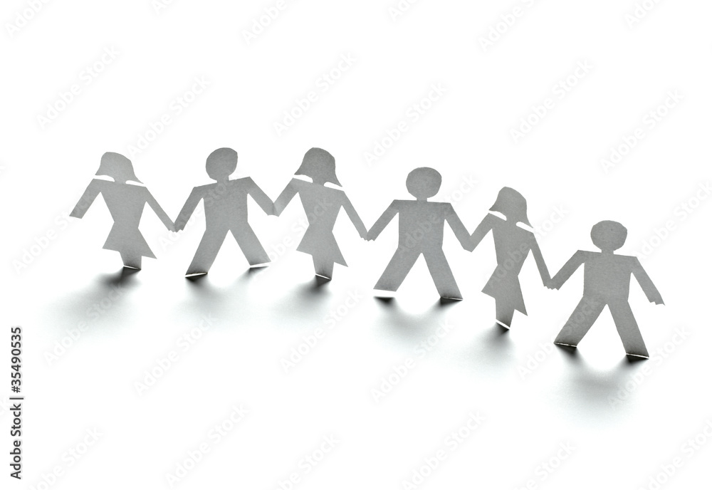 paper people cutout connection community paper people cutout connection community