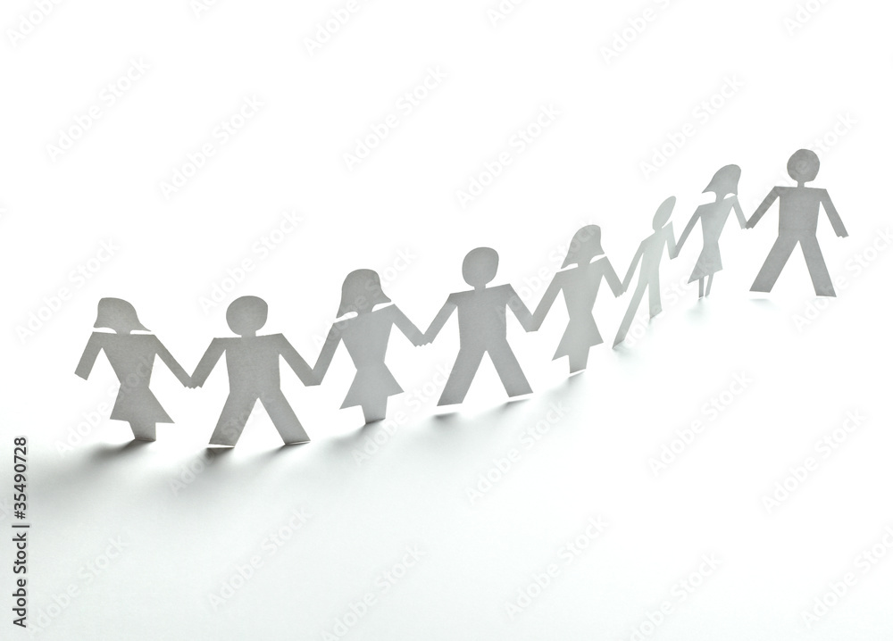 paper people cutout connection community paper people cutout connection community