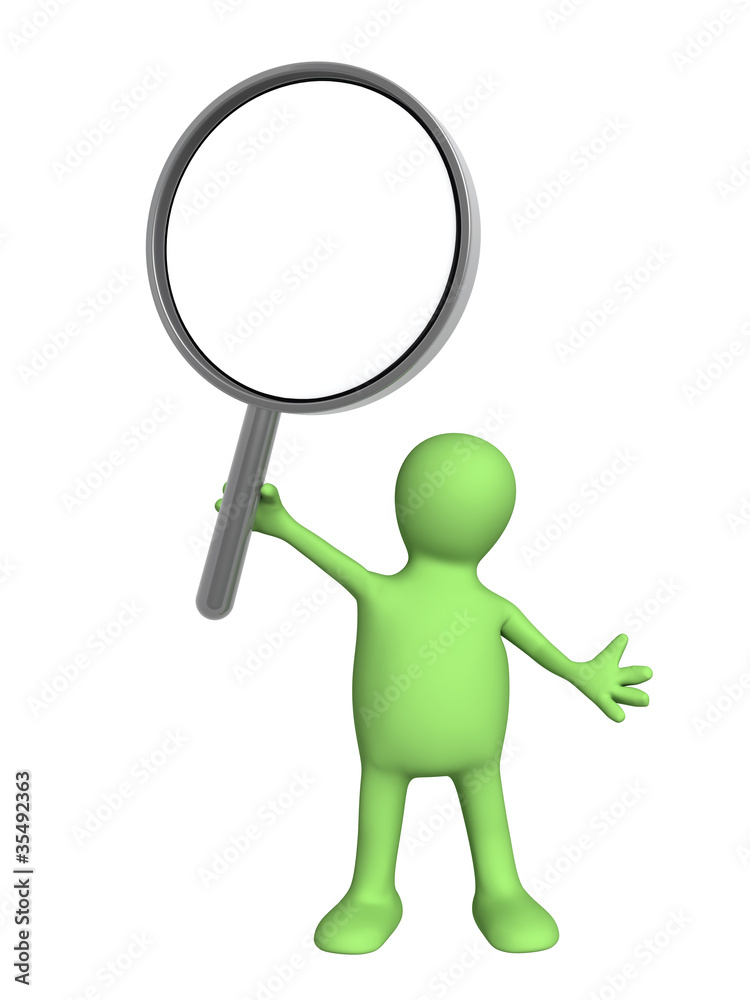 3d puppet with magnifier 3d puppet with magnifier