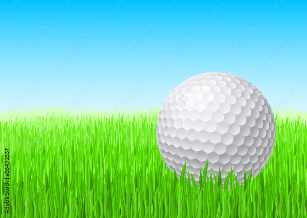 White golf ball