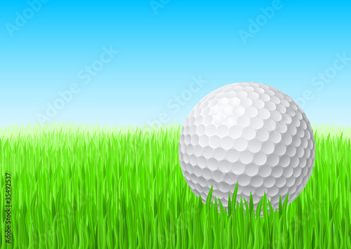 White golf ball