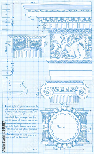 Blueprint - ionic architectural order