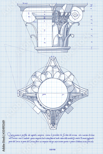 Blueprint - chapiter- hand draw sketch composite order