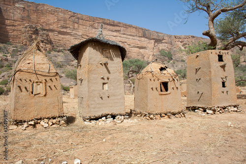 Granary in a Dogon village, Mali (Africa).