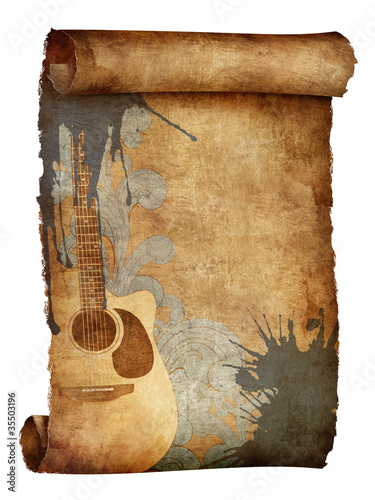 Canvas Print Old Paper Texture