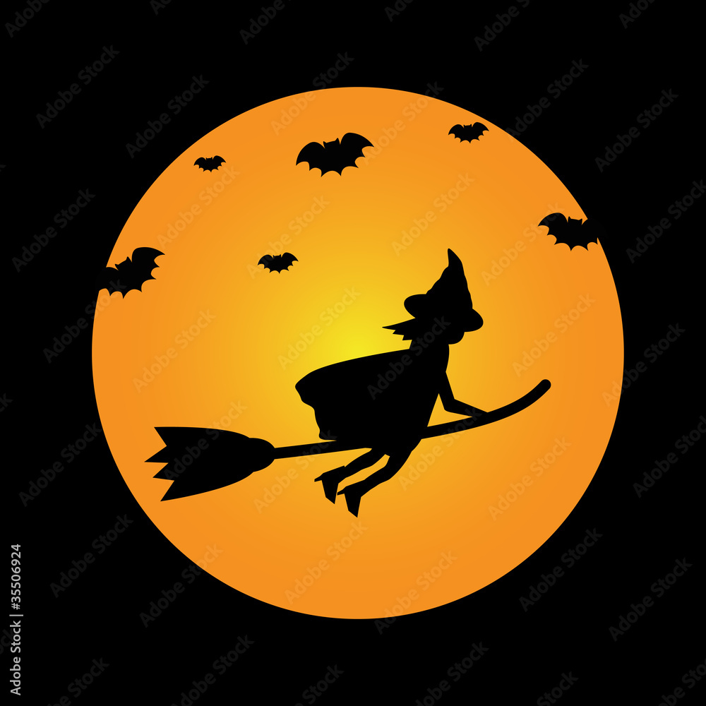 Witch on Broomstick