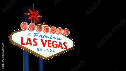 Las Vegas Sign Alpha Matte