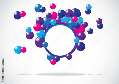 abstract colored background with circles