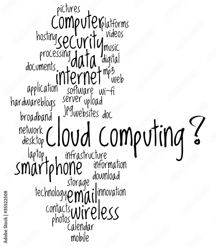 Obraz premium cloud computing