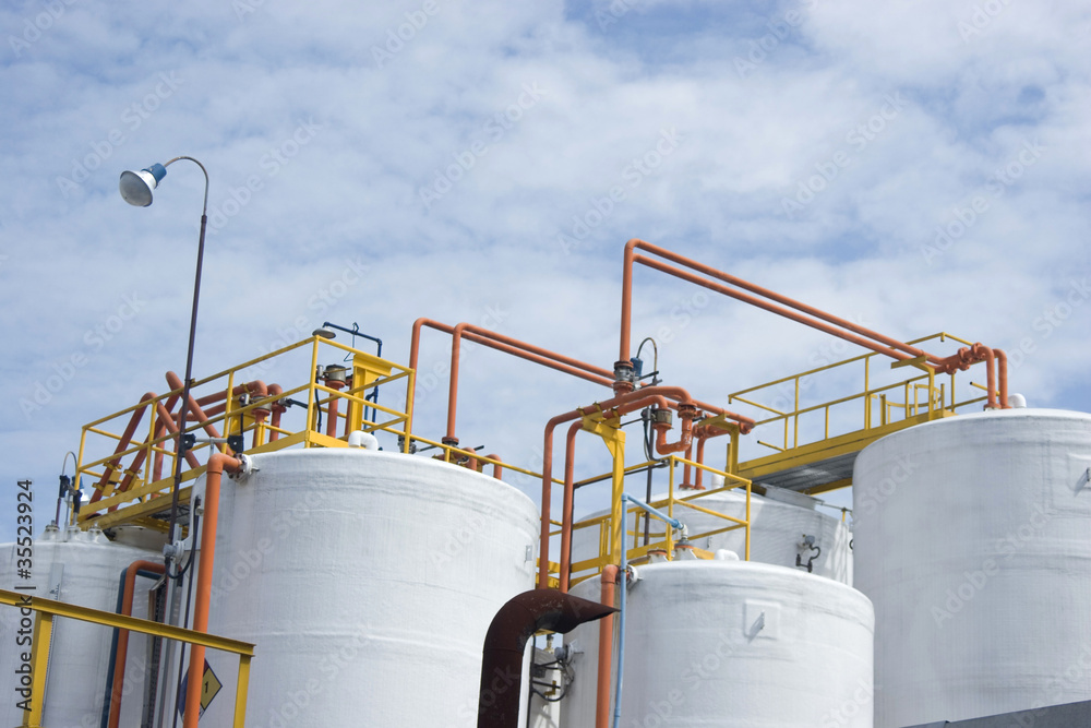Obraz premium Chemical Storage Tank