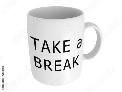 take a break coffee cup