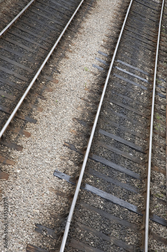 Railway Track on Slanted Angle