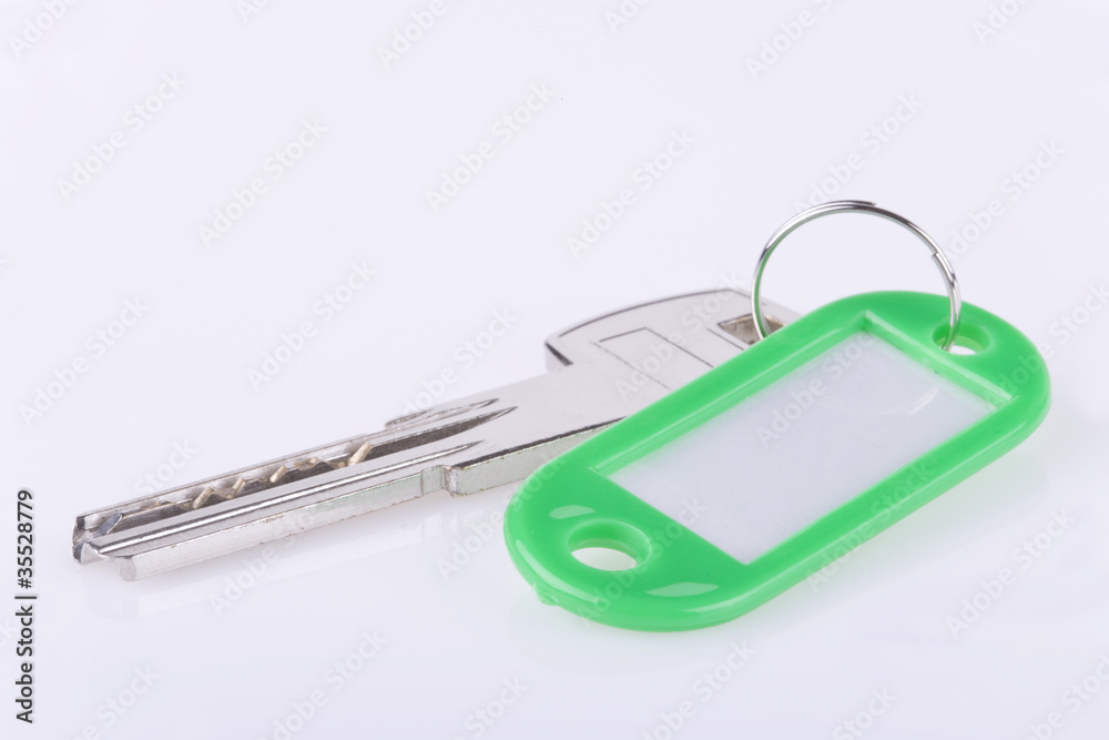 Green blank key ring Green blank key ring