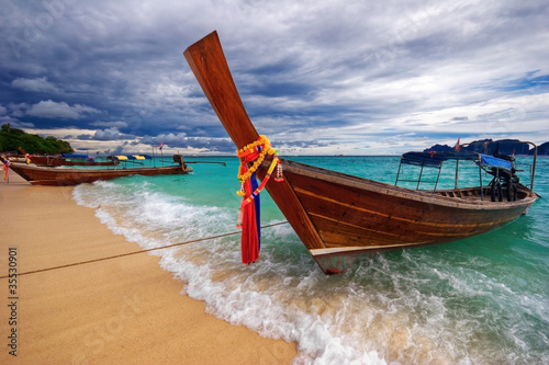 Boats in the tropical sea.  Thailand © Kushch Dmitry