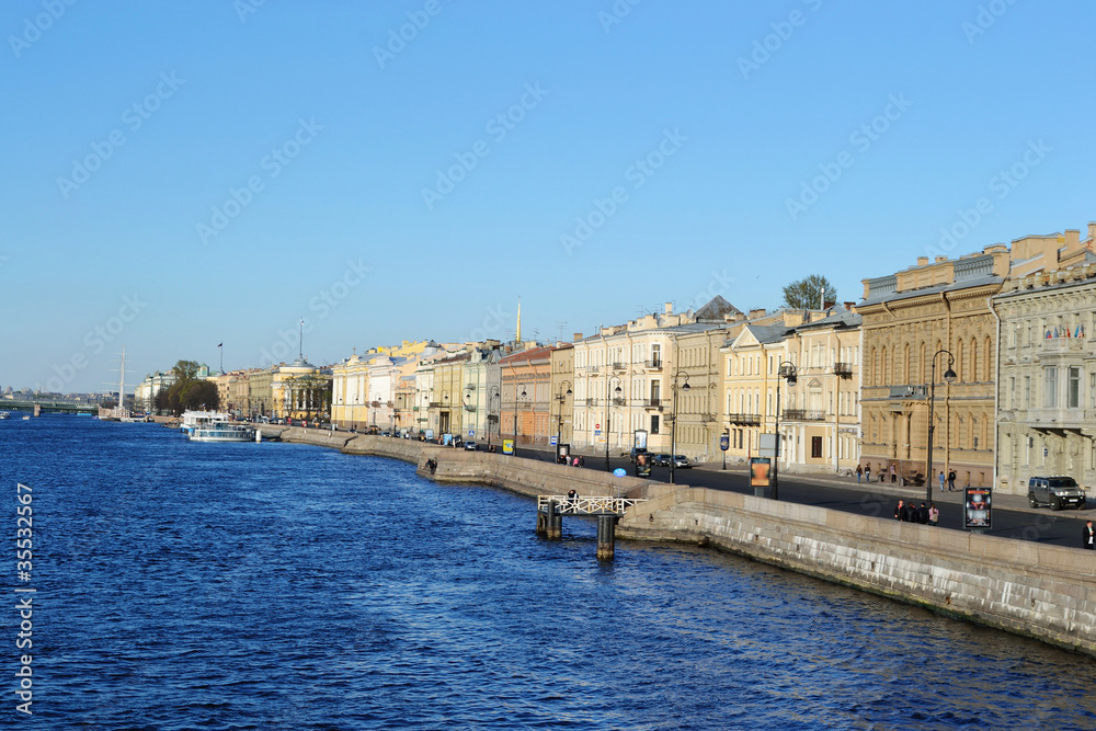 The English Embankment in St.Petersburg