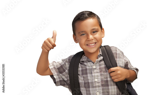 Happy Young Hispanic School...