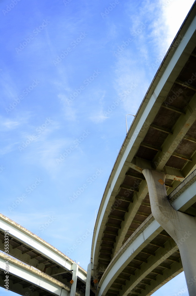 A Grimy Freeway Overpass In A City With Copy Space A Grimy Freeway Overpass In A City With Copy Space