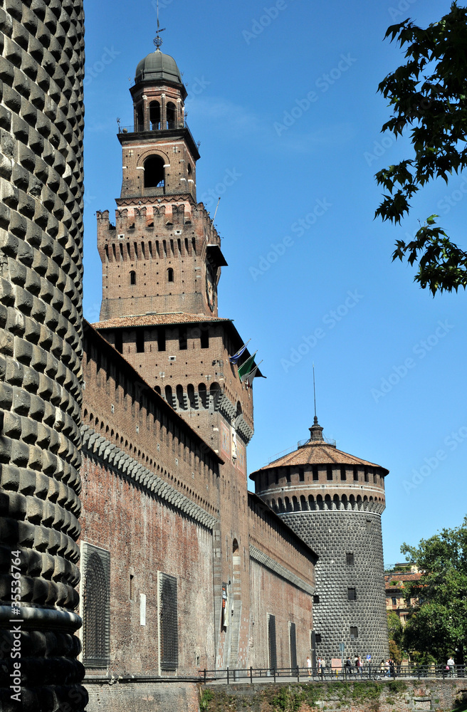 Fototapeta premium Castello Sforzesco, Milano