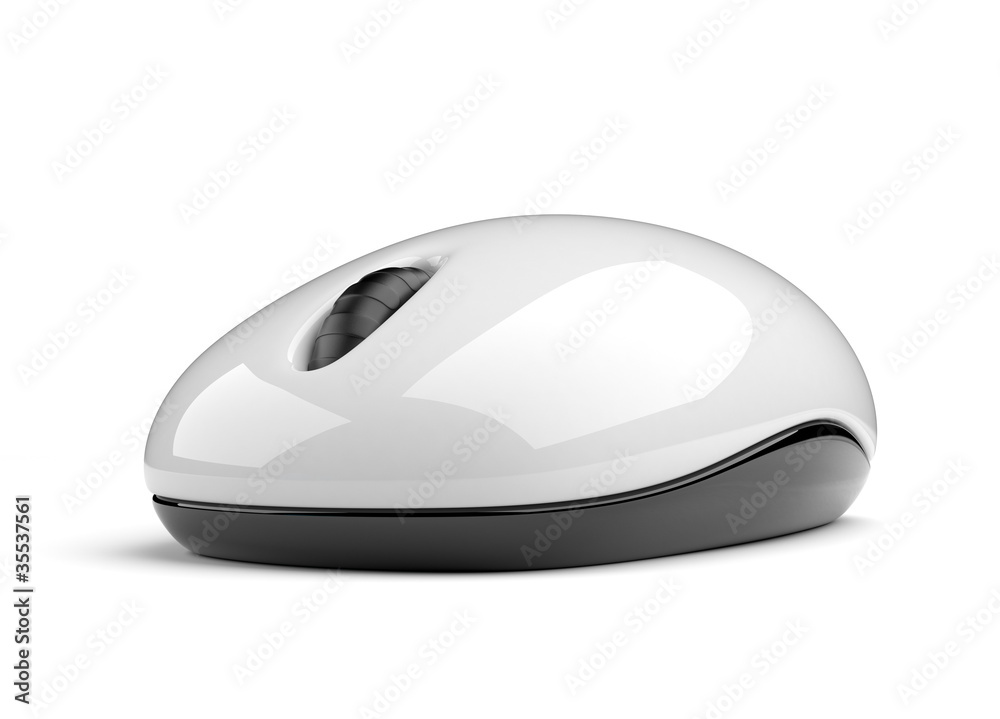Computer mouse. 3d illustration. Isolated on background white Computer mouse. 3d illustration. Isolated on background white
