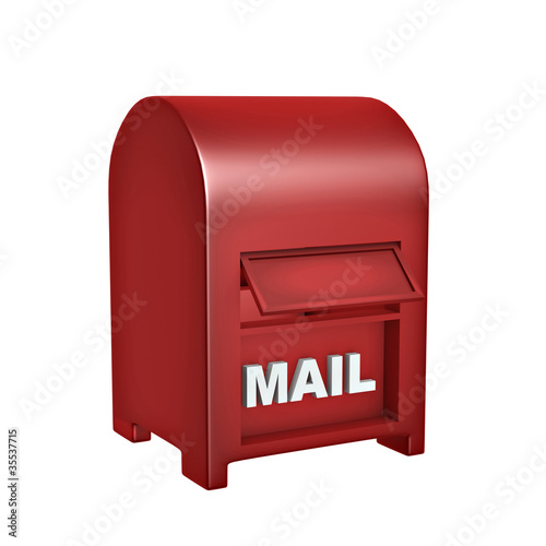 red mail box