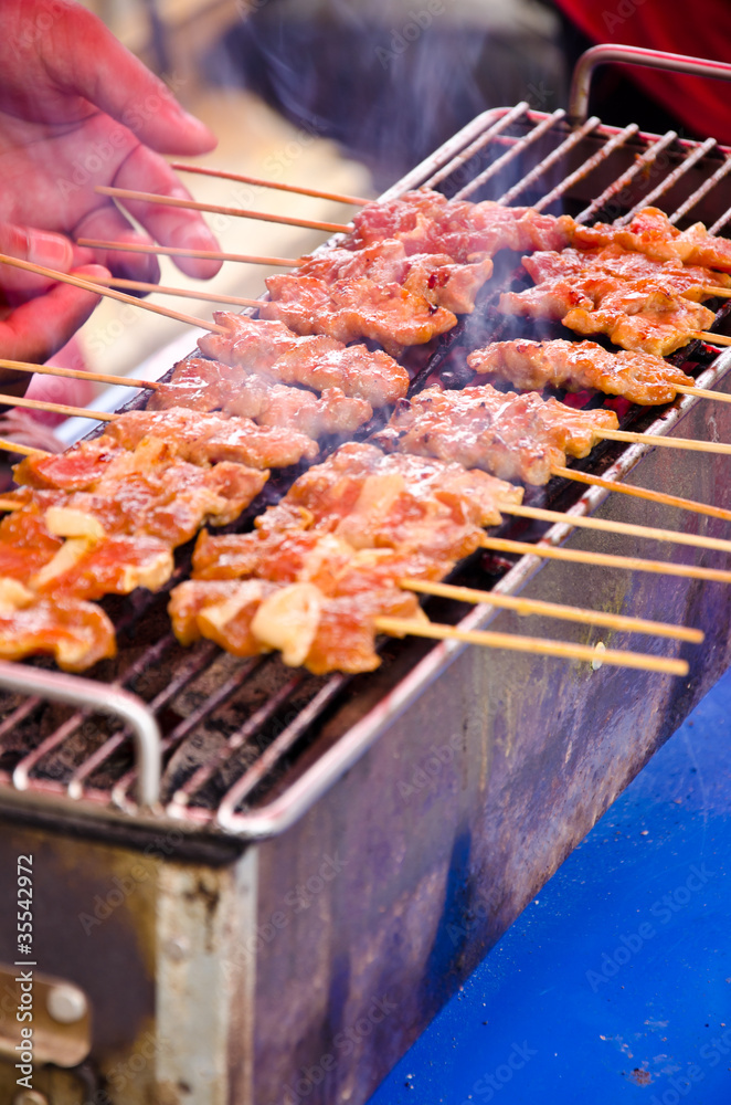 grill pork or thai style barbecue grill pork or thai style barbecue
